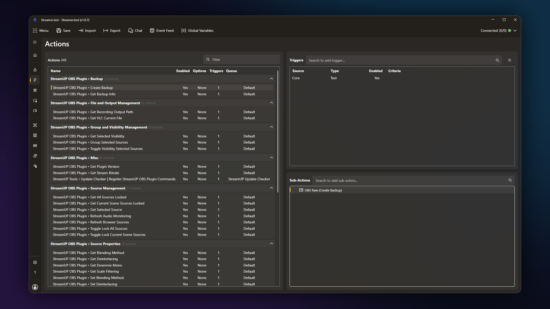Import it once and all 39 land in your action list, grouped and named.