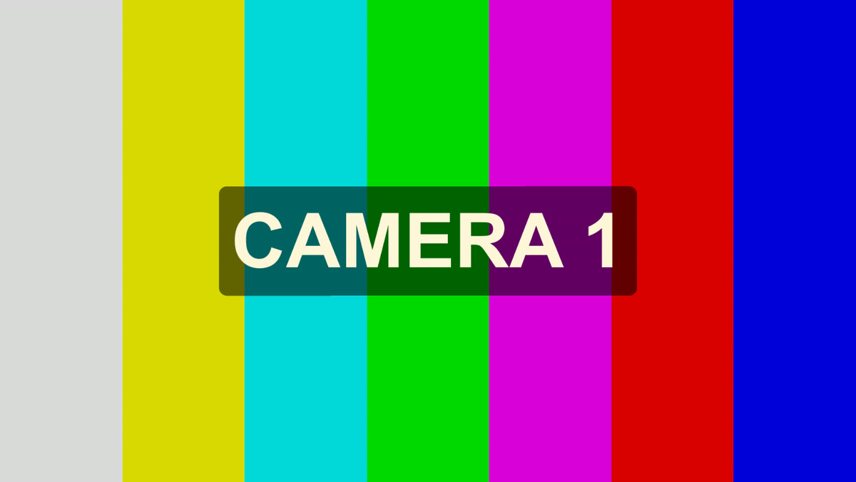 Colour bars with a label plate, so the text stays readable over the brightest part.